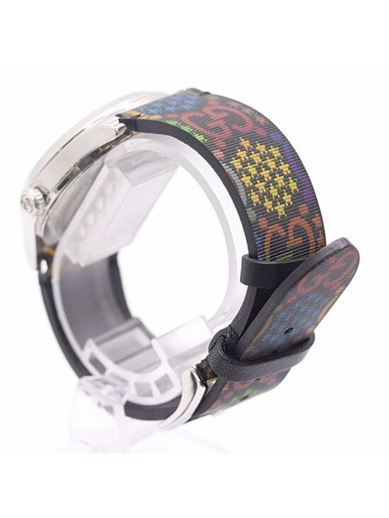 Gucci Timeless Psychedelic 126.4 Quartz Rainbow Black Dial Watch main image 4